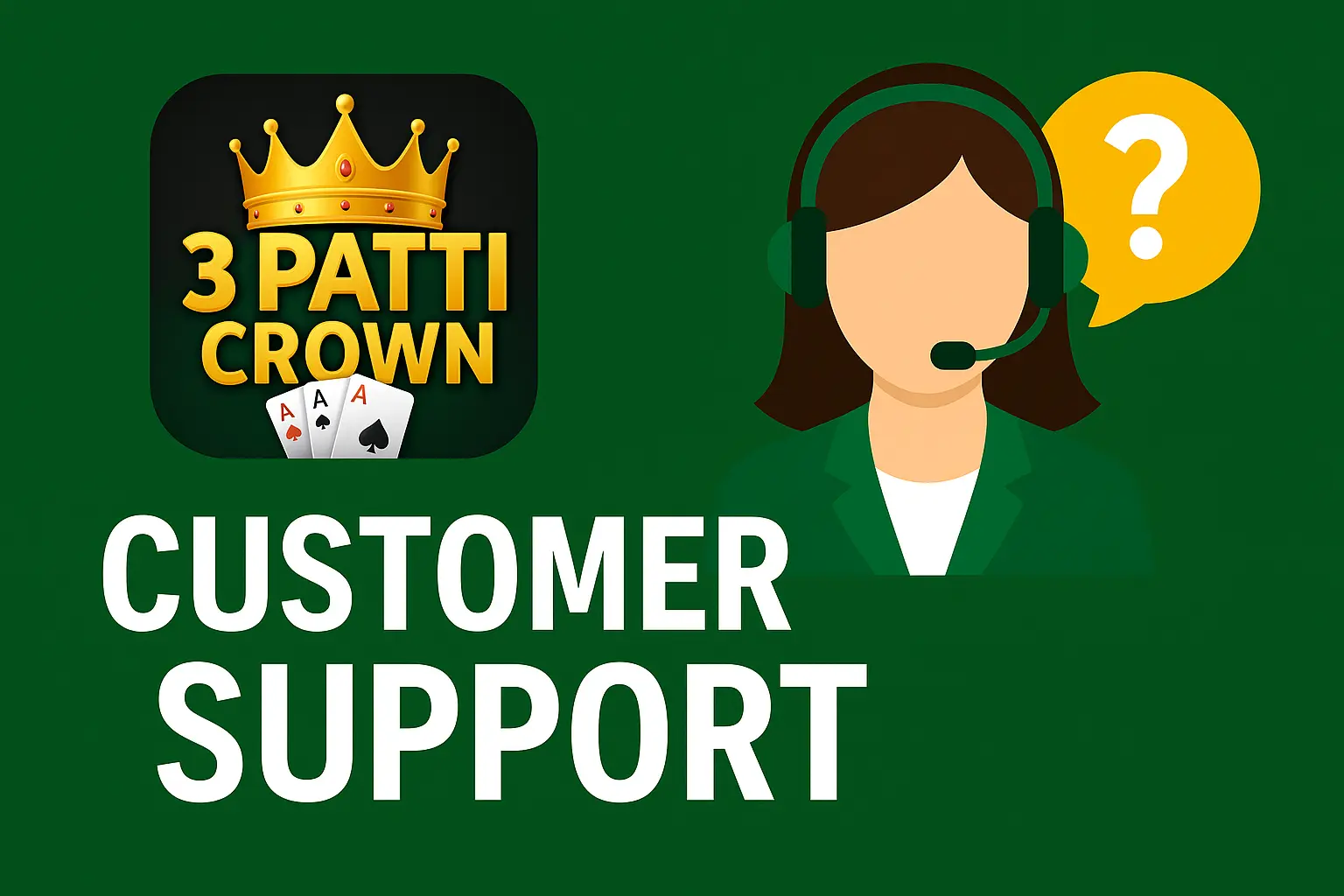 customer Support in 3 Patti Crown